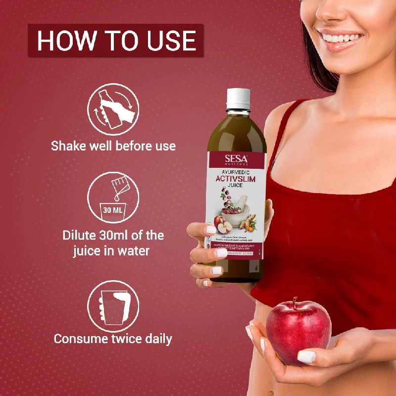 SESA Ayurvedic Activslim Juice, 1000 ml-4.webp